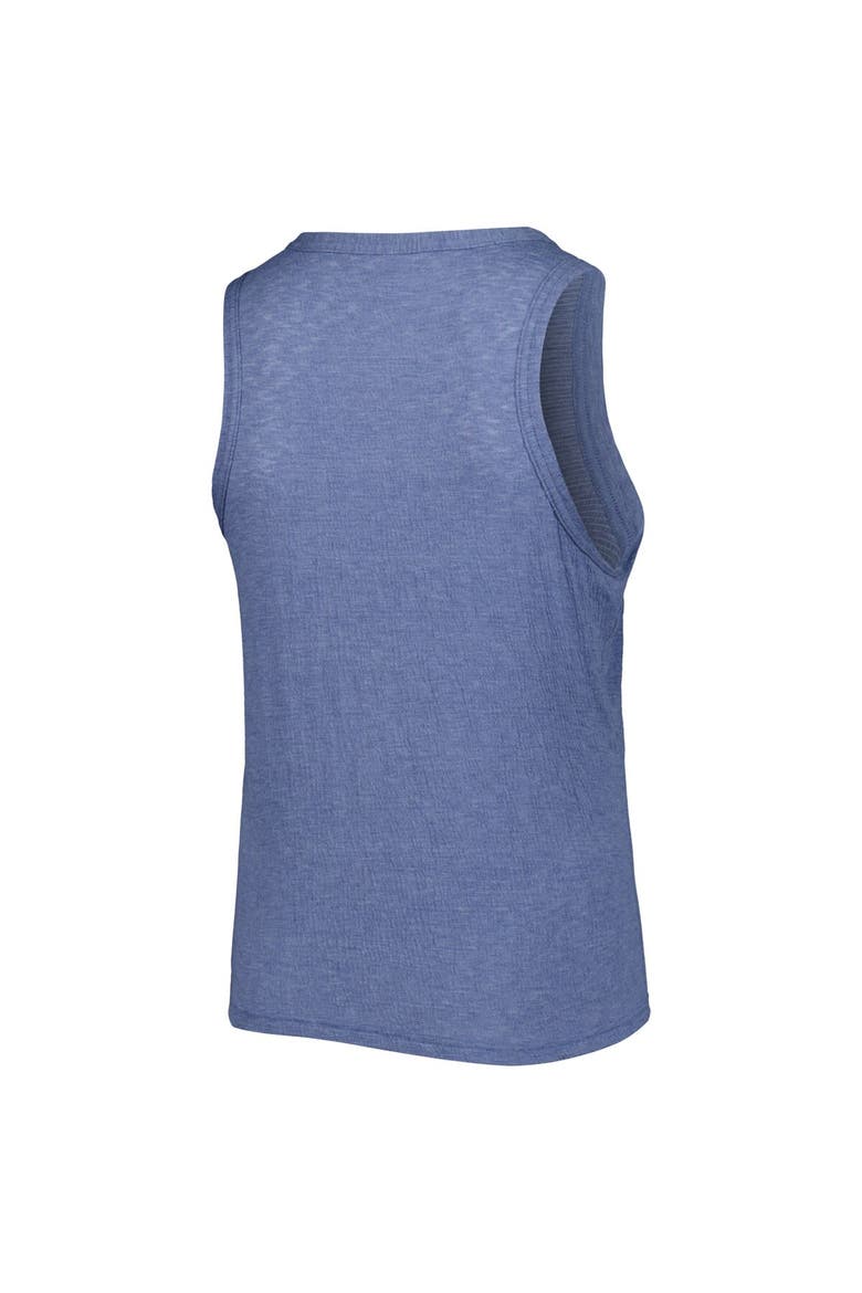 Women's Soft as a Grape Navy Houston Astros Plus Size High Neck Tri-Blend Tank Top, Alternate, color, Navy