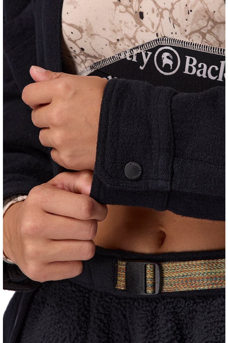 Venture Stretch Flannel Jacket - Women's, Alternate, color, Black