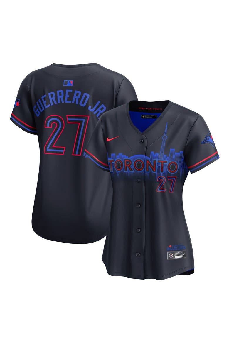 Women's Nike Vladimir Guerrero Jr. Navy Toronto Blue Jays 2024 City Connect Limited Player Jersey, Main, color, Navy