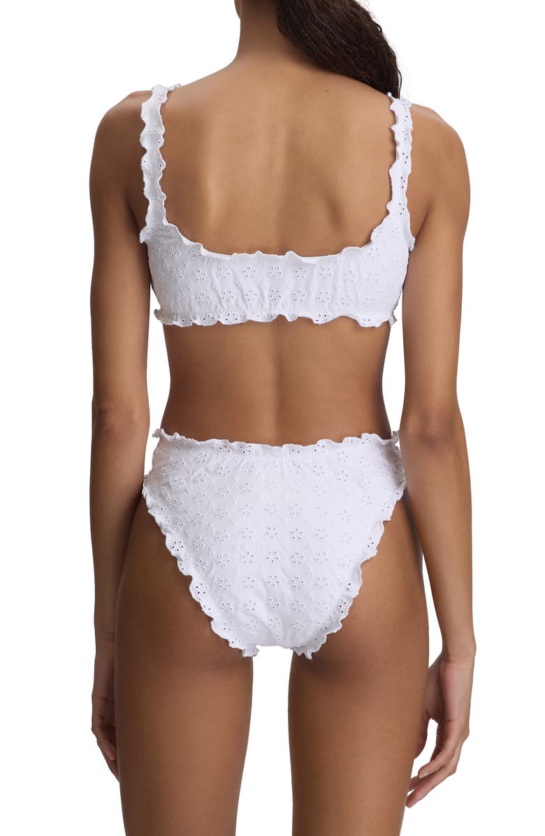 Polo Ralph Lauren Kennedy Ruffle Eyelet Bikini Top, Alternate, color, 