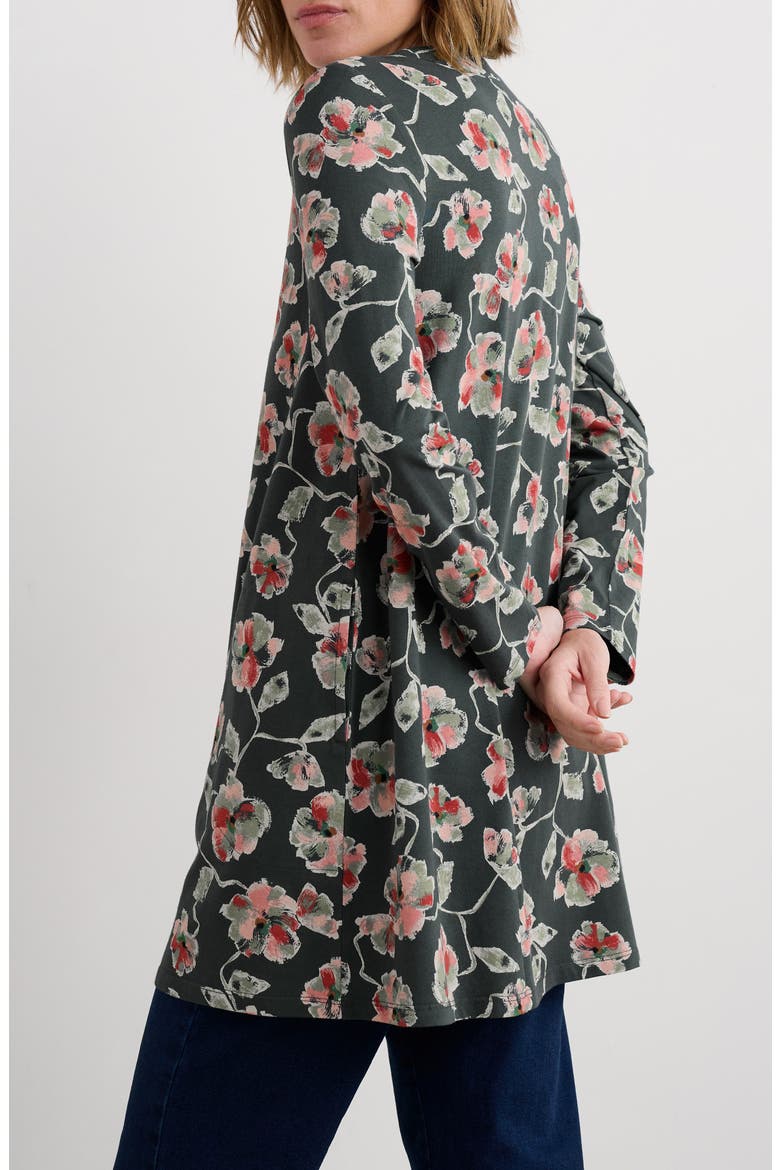 Wreathe Organic Cotton Tunic, Alternate, color, ARTIST CAMELLIA COPP