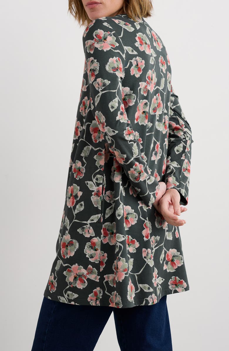 Seasalt Cornwall Wreathe Organic Cotton Tunic, Alternate, color, Artist Camellia Coppice