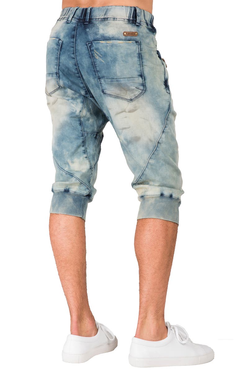 LEVEL 7 Denim Wash Capri Joggers, Alternate, color, Mojave