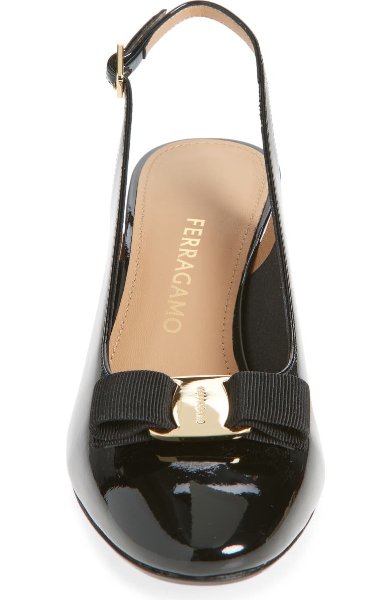 FERRAGAMO Vetty Slingback Pump, Alternate, color, Nero Biscotto