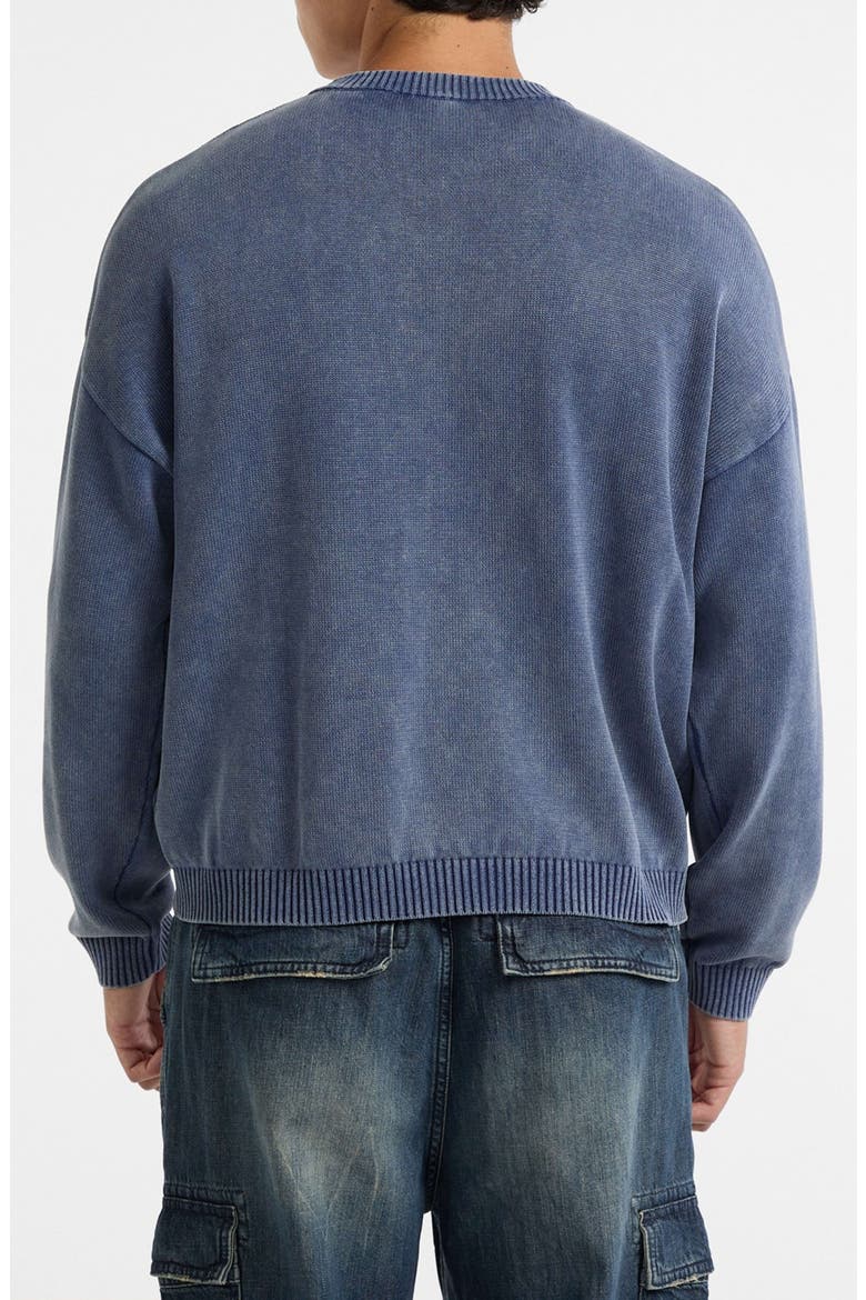 Originals Logo Boxy Organic Cotton Sweater, Alternate, color, BLUE