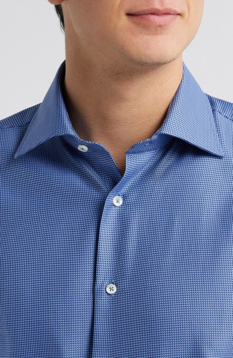 Canali Regular Fit Microprint Dress Shirt, Alternate, color,