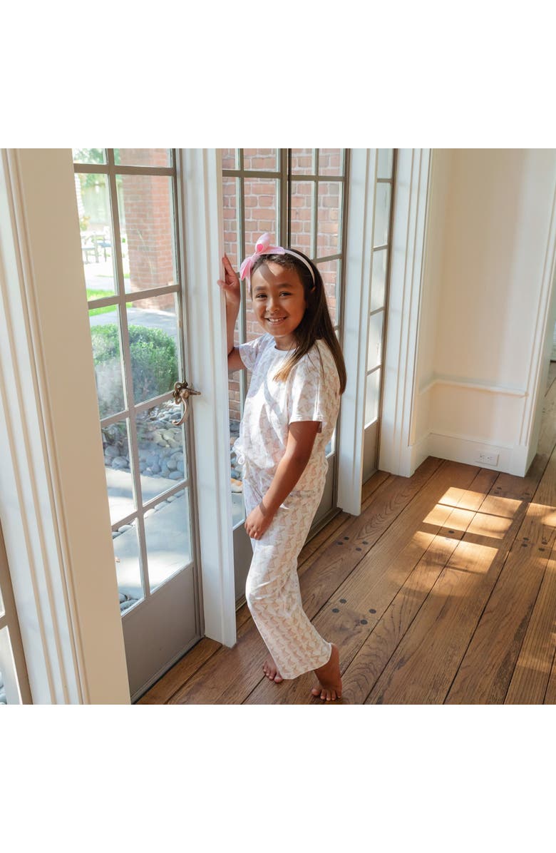 Lila and Hayes Merrick Girls' Pant Set, Alternate, color, Easter Bunnies Pink