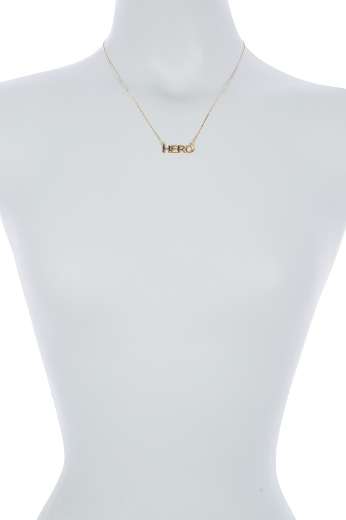 MELANIE MARIE Gold Plated Word Pendant Necklace (Women) | Nordstromrack