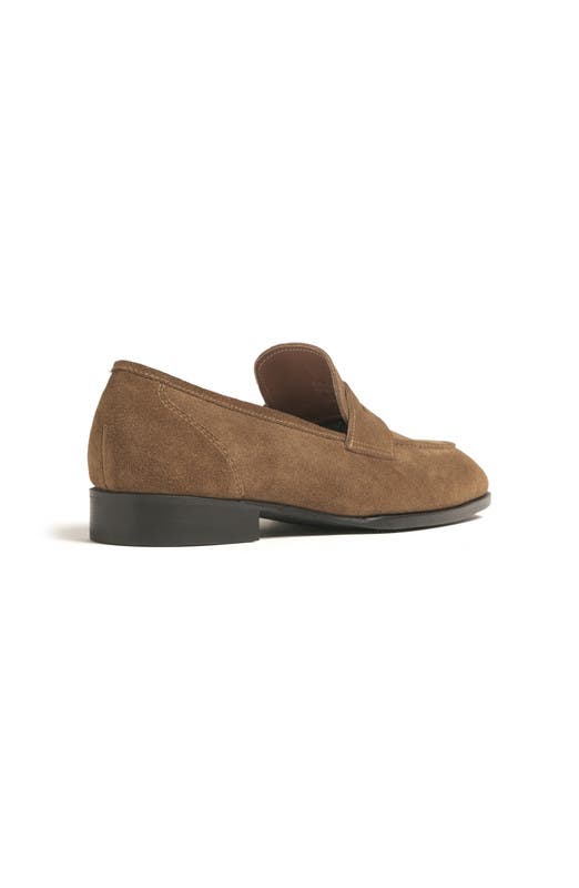 Belmont Penny Loafer, Alternate, color, Havana Brown Suede