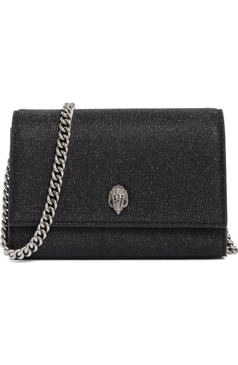 Kurt Geiger London Shimmer Clutch, Main, color, Black