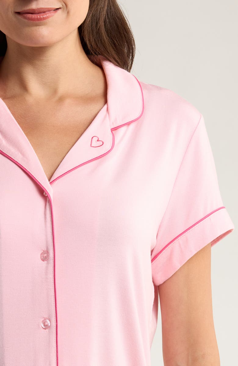 Nordstrom Moonlight Eco Crop Pajamas, Alternate, color, Pink Candy