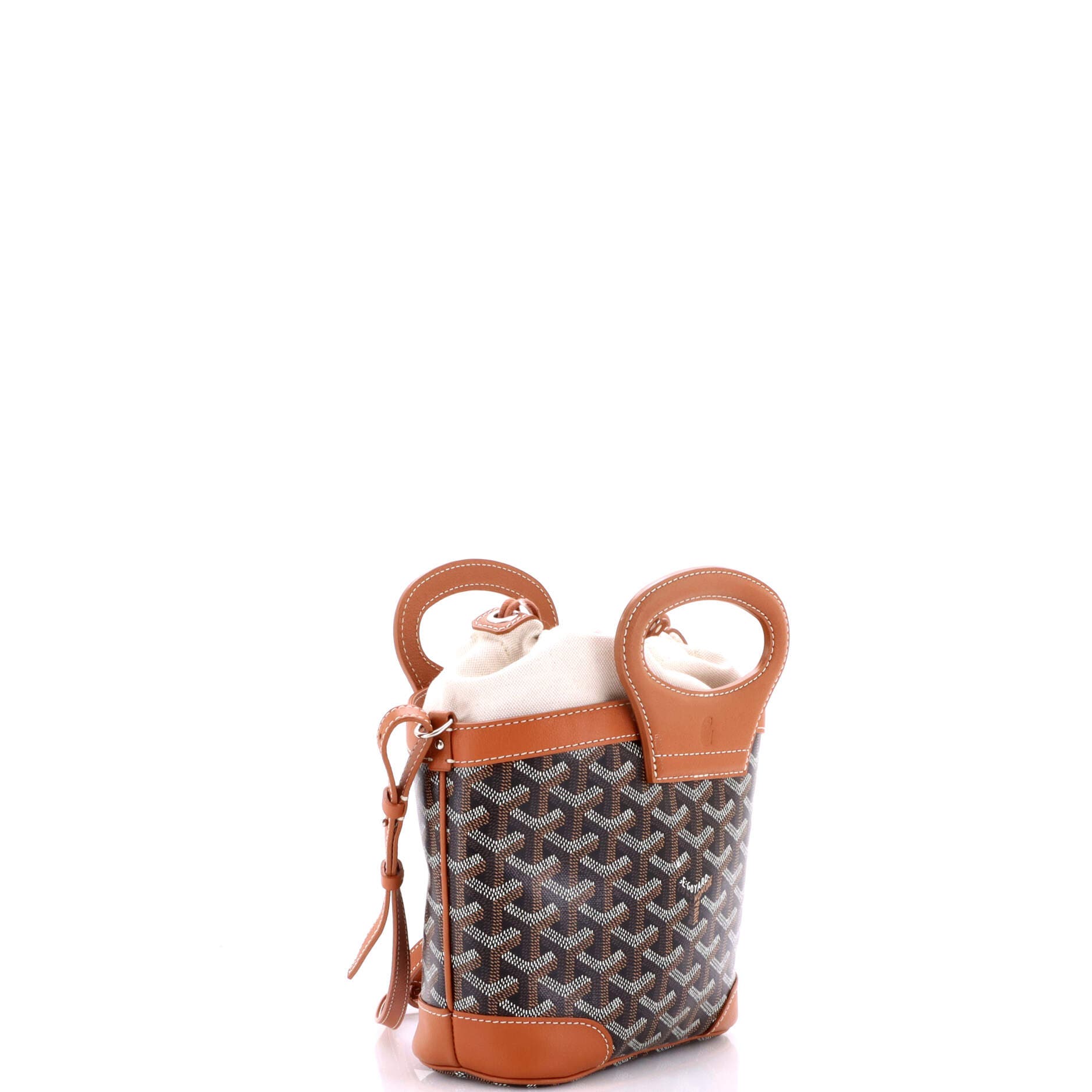 Pre-Owned Goyard Beluga Bag Coated Canvas Mini, Alternate, color, Brown