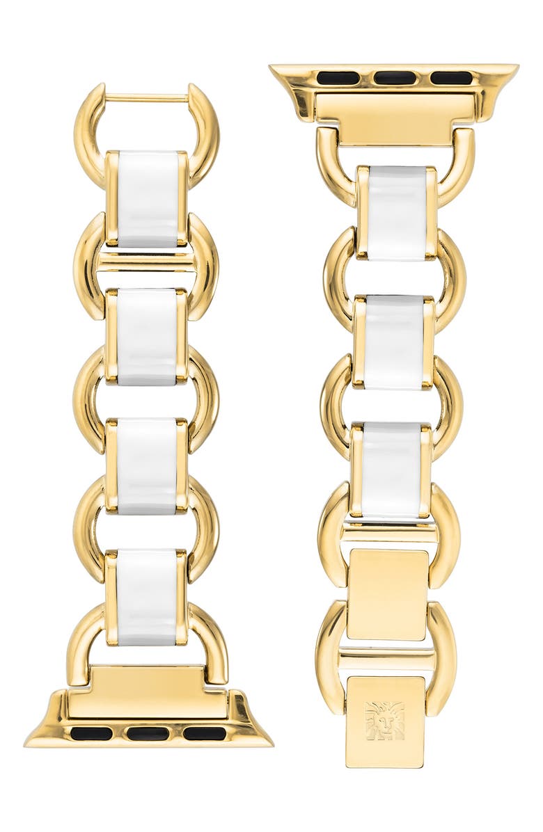 Anne Klein Enamel Link Apple Watch<sup>®</sup> Watchband, Main, color,