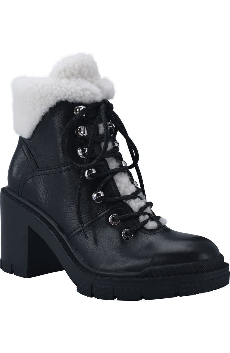 Marc Fisher LTD Marc Fisher Vacinta Genuine Shearling Bootie, Main, color,