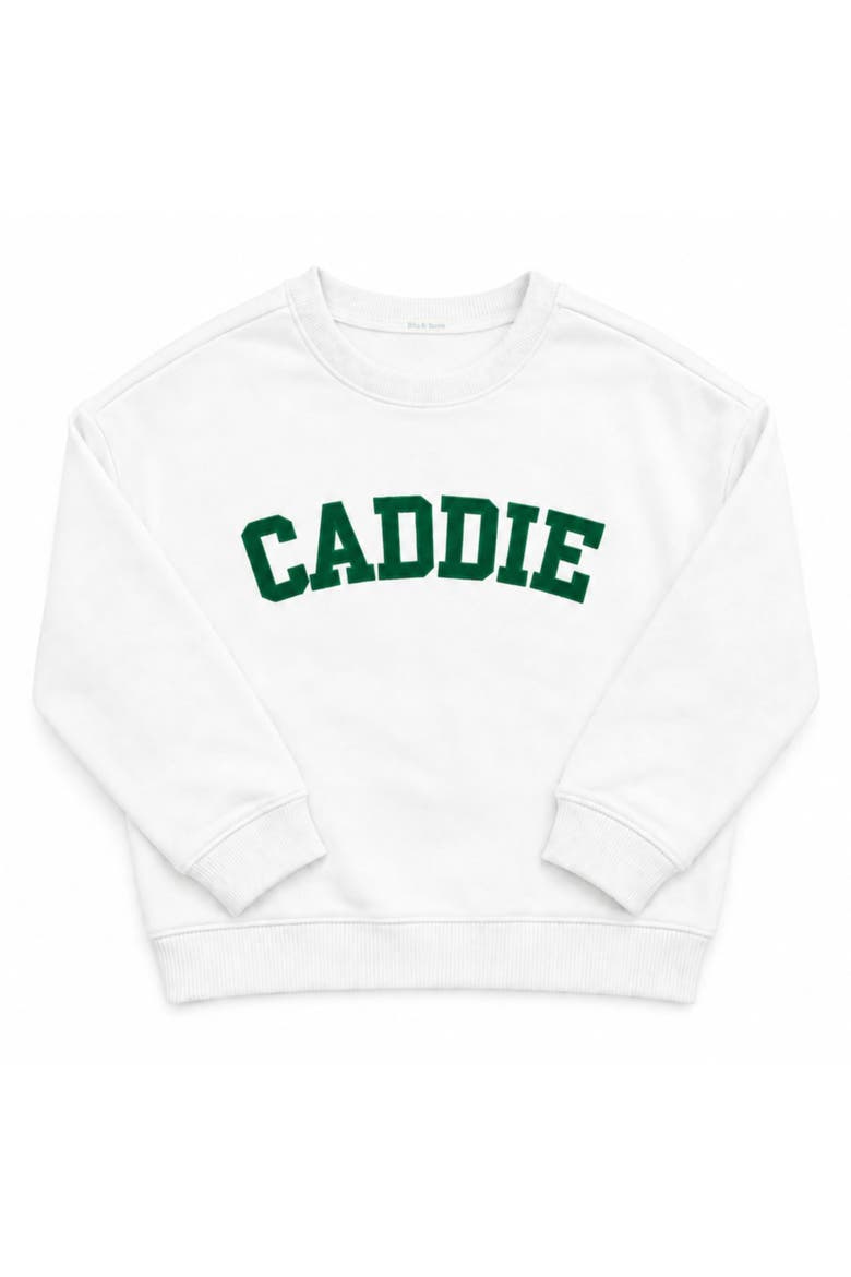Caddie Crewneck Sweatshirt, Main, color, White