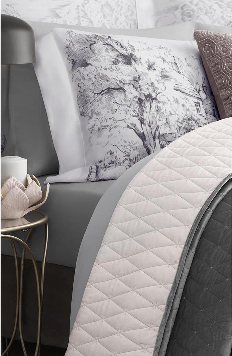 Togas Moretto Bedcover, Alternate, color, Grey