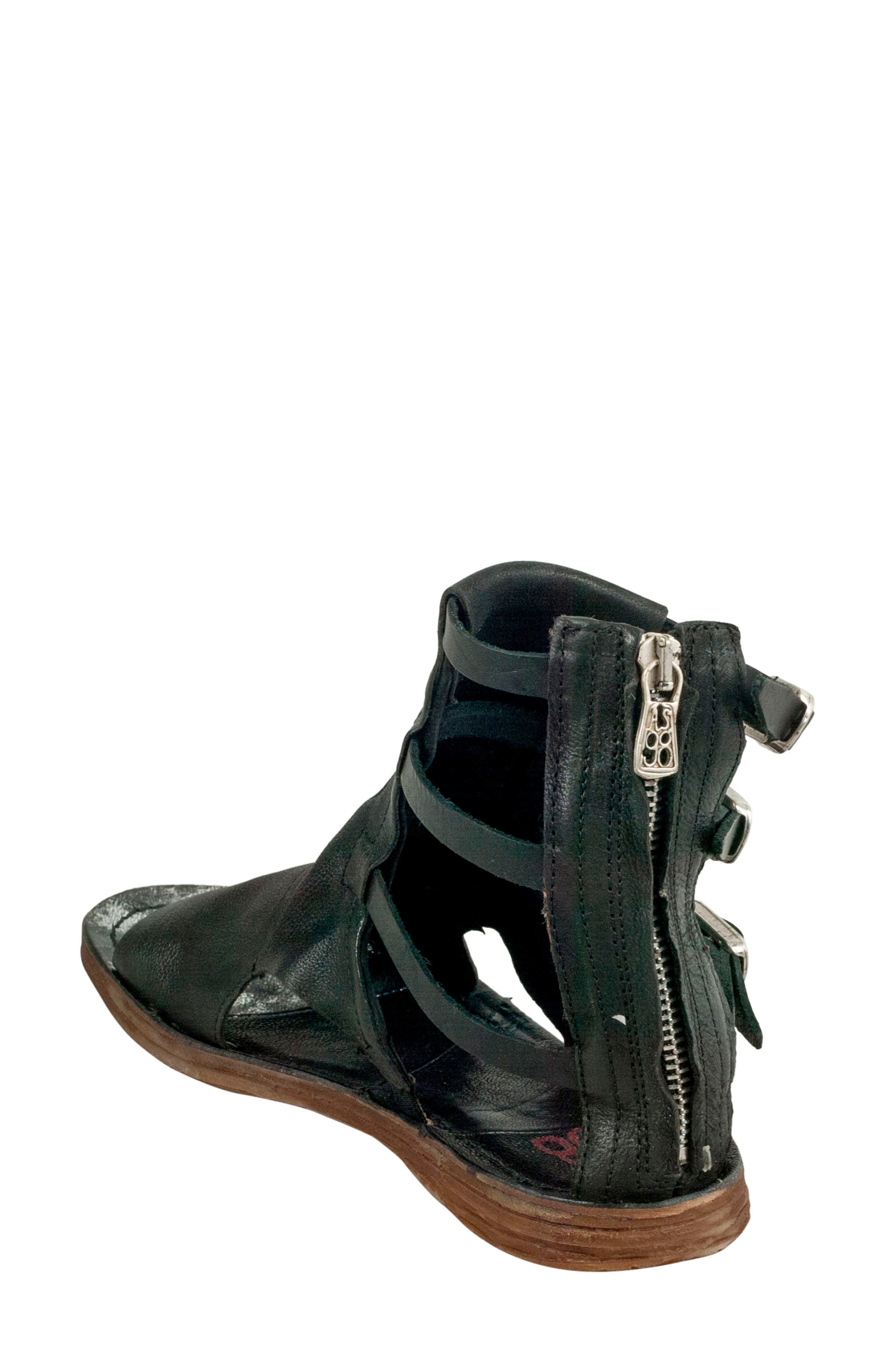 Ryde Sandal, Alternate, color, BLACK LEATHER