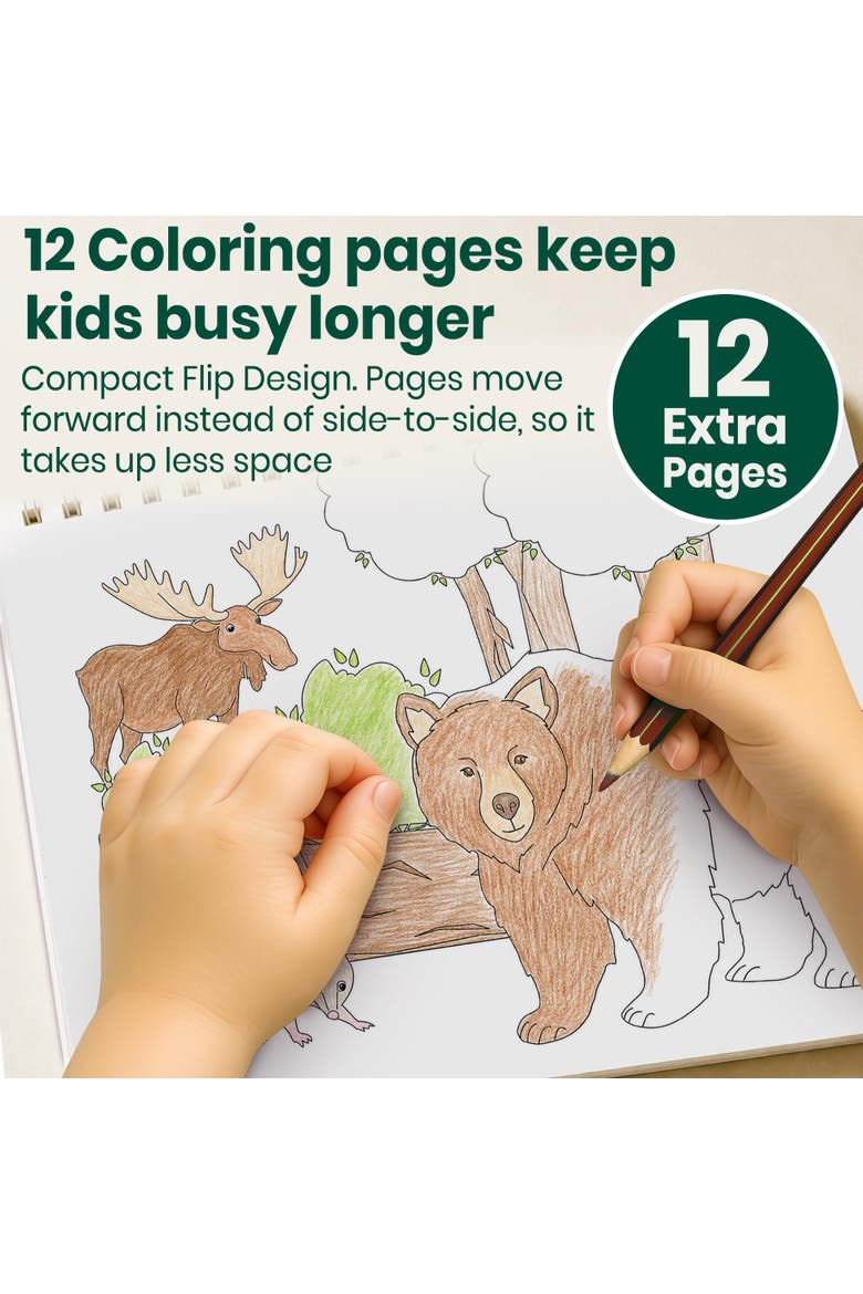 Kids Sticker Activity Books, Alternate, color, Farm & Forest