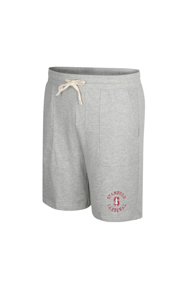 COLOSSEUM Men's Colosseum Heather Gray Stanford Cardinal Love To Hear This Terry Shorts, Alternate, color, Heather Gray