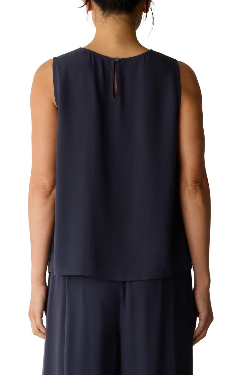 Eileen Fisher Textured Sleeveless Silk Shell, Alternate, color, 