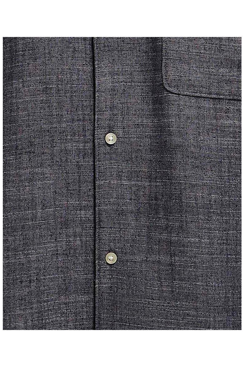 Bowston Slub Camp Shirt, Alternate, color, DARK NAVY