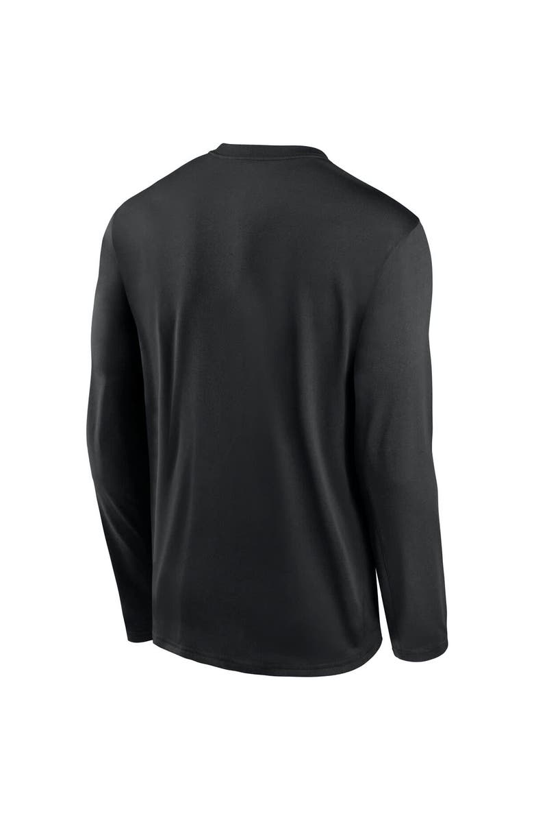 Jordan Brand Men's Jordan Brand Black North Carolina Tar Heels 2026 Sideline Small Logo Legend Dri-FIT Long Sleeve T-Shirt, Alternate, color, Black