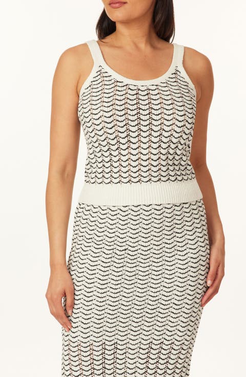 Scallop Knit Sweater Tank