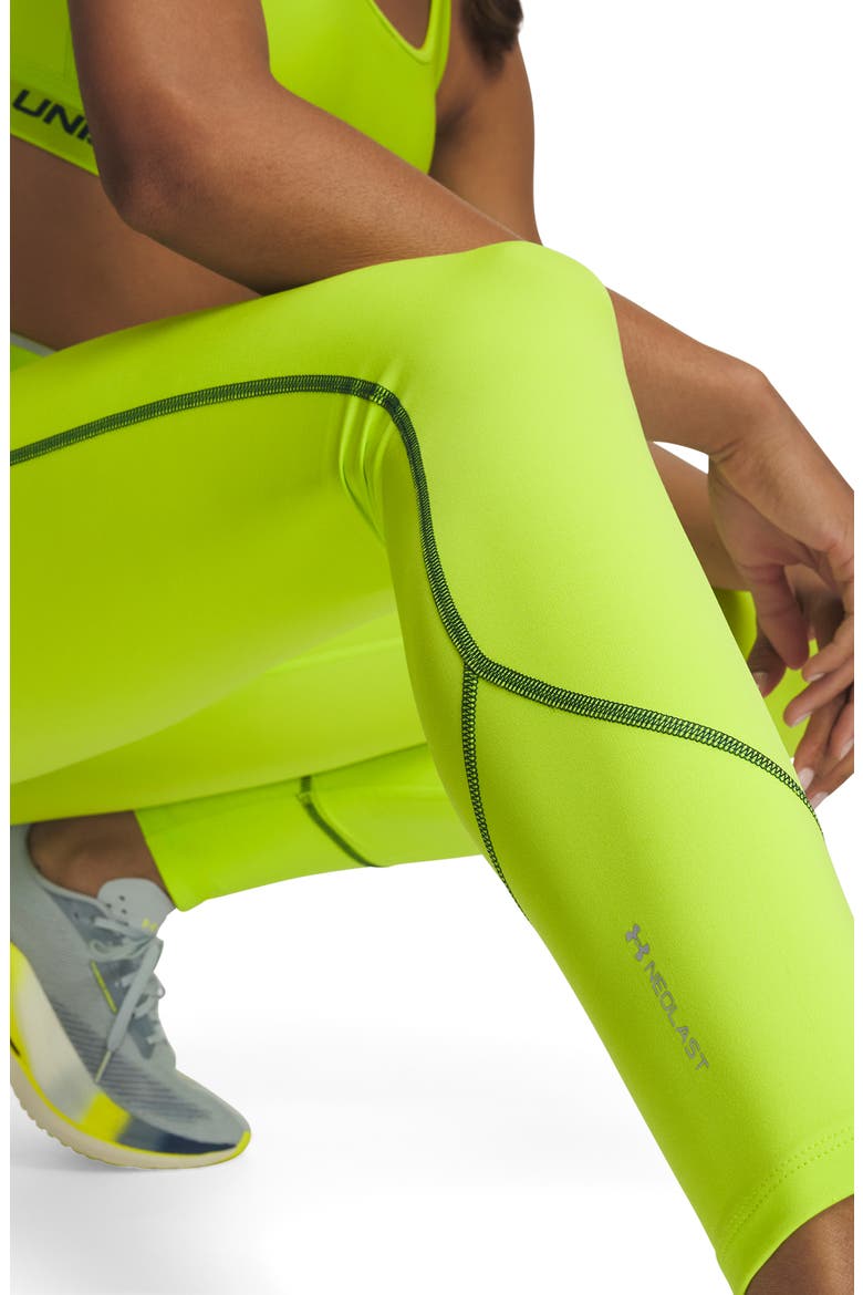 HeatGear Elite Performance High Waist Leggings, Alternate, color, 394 GREEN CITRINE