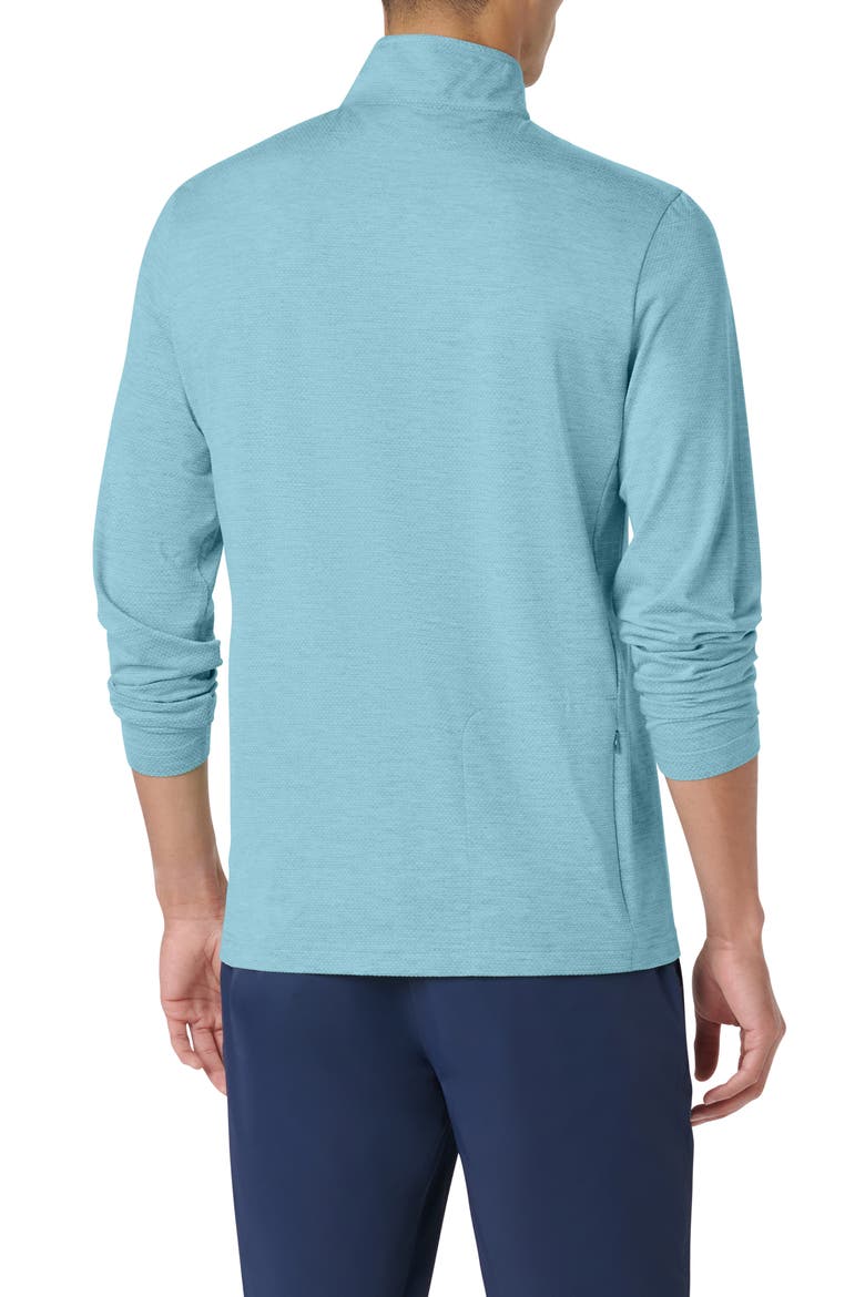 Quarter Zip Performance Pullover, Alternate, color, AQUA