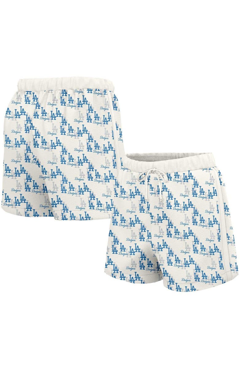 LUSSO Women's Lusso  White Los Angeles Dodgers Marge Shorts, Main, color, White