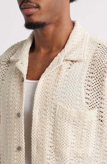 Harison Open Weave Camp Shirt