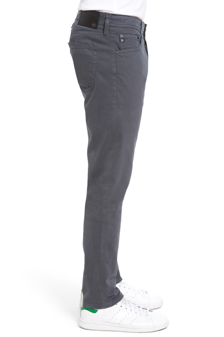 Tellis Sueded Stretch Sateen Slim Leg Pants (Nordstrom Exclusive), Alternate, color, CAVERN