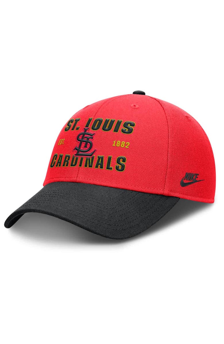 Nike Men's Nike Crimson/Black St. Louis Cardinals Neon 90s Rise Adjustable Hat, Main, color, Crimson