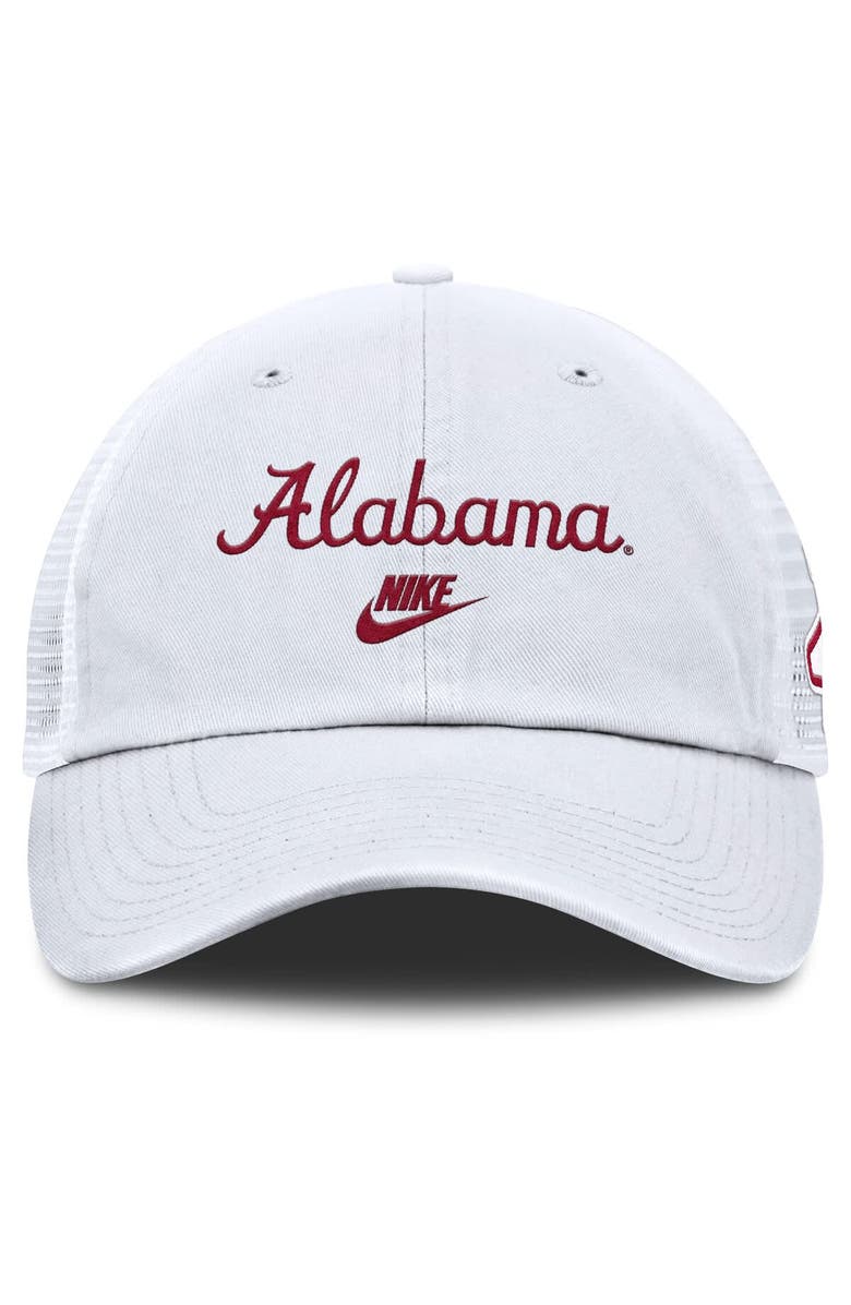 Nike Men's Nike White Alabama Crimson Tide Club Legacy Adjustable Trucker Hat, Alternate, color, White