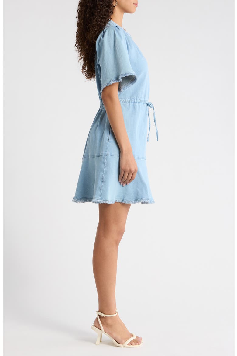 Gabriella Denim Nimmy Fringe Dress, Alternate, color, LIGHT DENIM