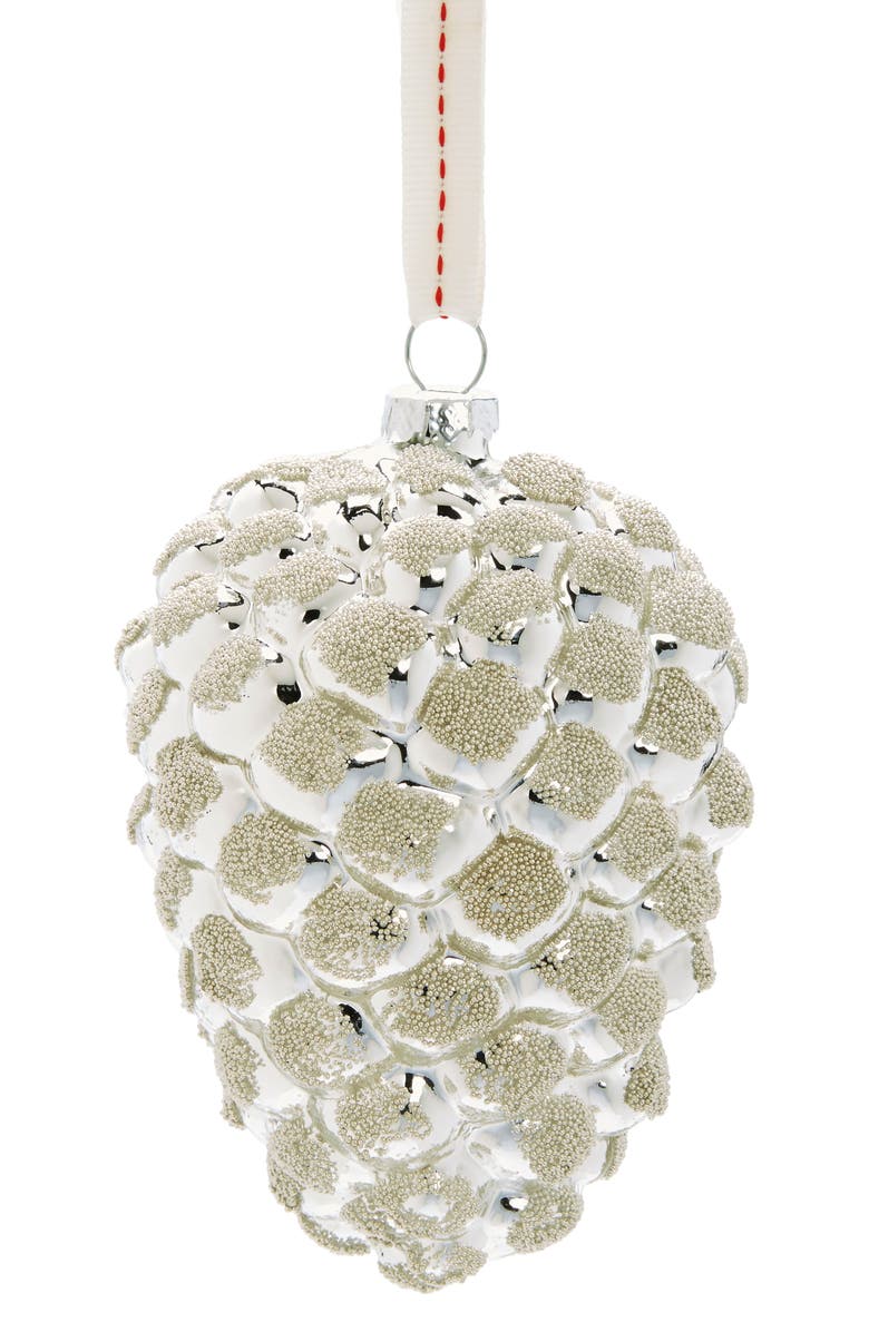 NORDSTROM AT HOME Glass Pinecone Ornament, Main, color,