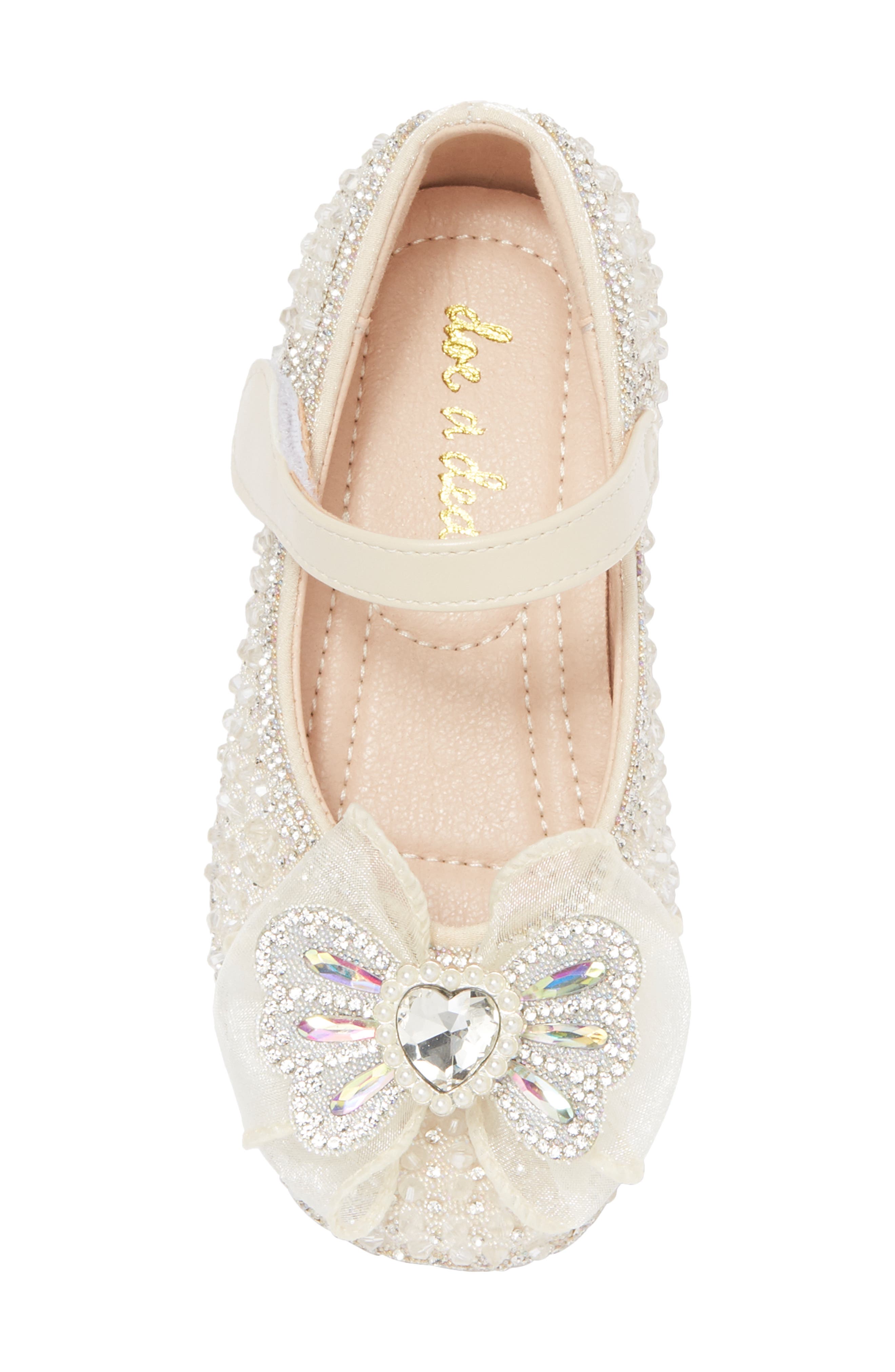 Doe A Dear Kids' Imitation Pearl & Rhinestone Embellished Flat, Alternate, color, 