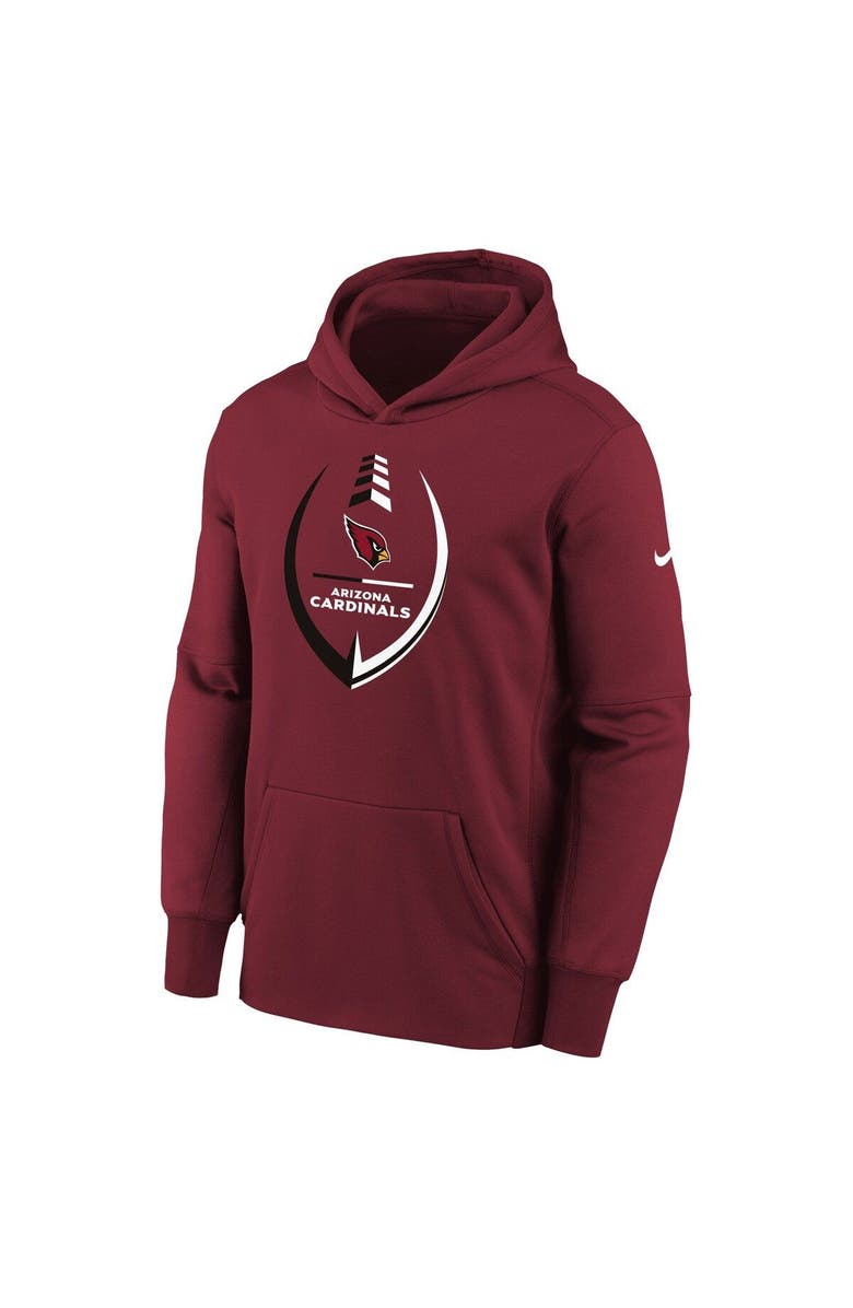 Nike Youth Nike Cardinal Arizona Cardinals Icon Performance Pullover Hoodie, Alternate, color, Cardinal