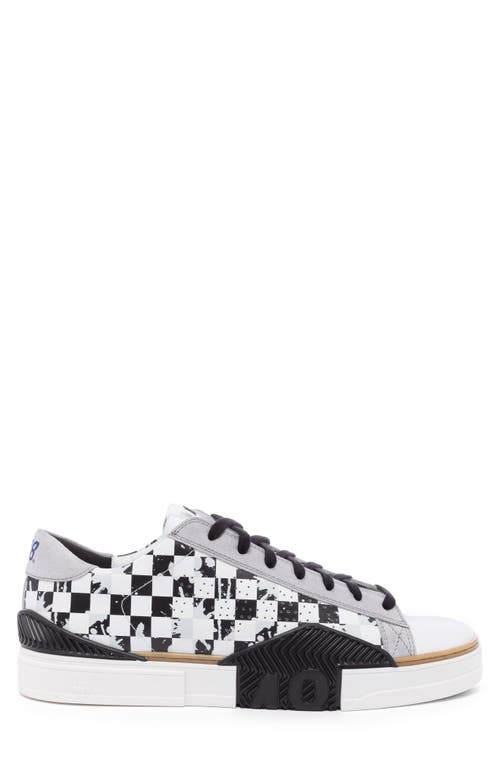 P448 Half Piper Low Top Sneaker In Stained Check