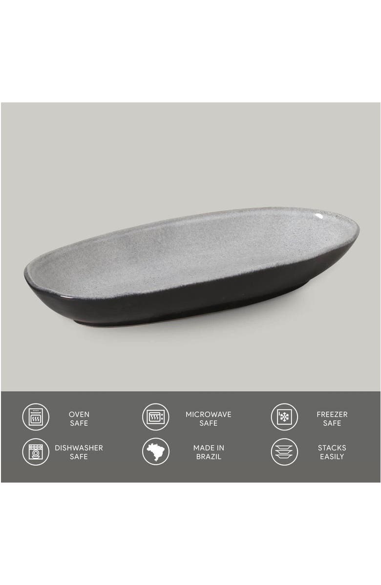 Porto Brasil Deep Oval Platter Set of 4, Alternate, color, Dust