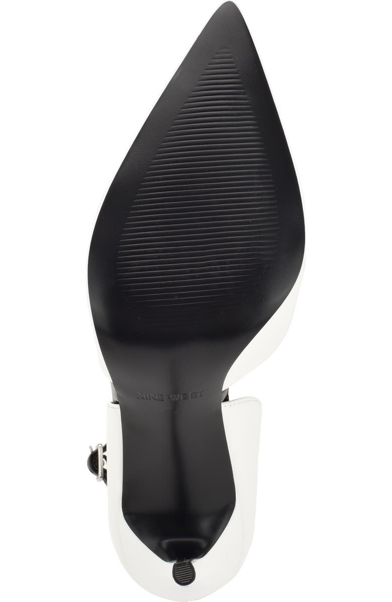 Nine West Finda Pointed Toe Pump, Alternate, color, White