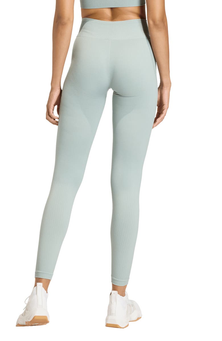 adidas We Knit Climacool Leggings, Alternate, color, Wonder Sage