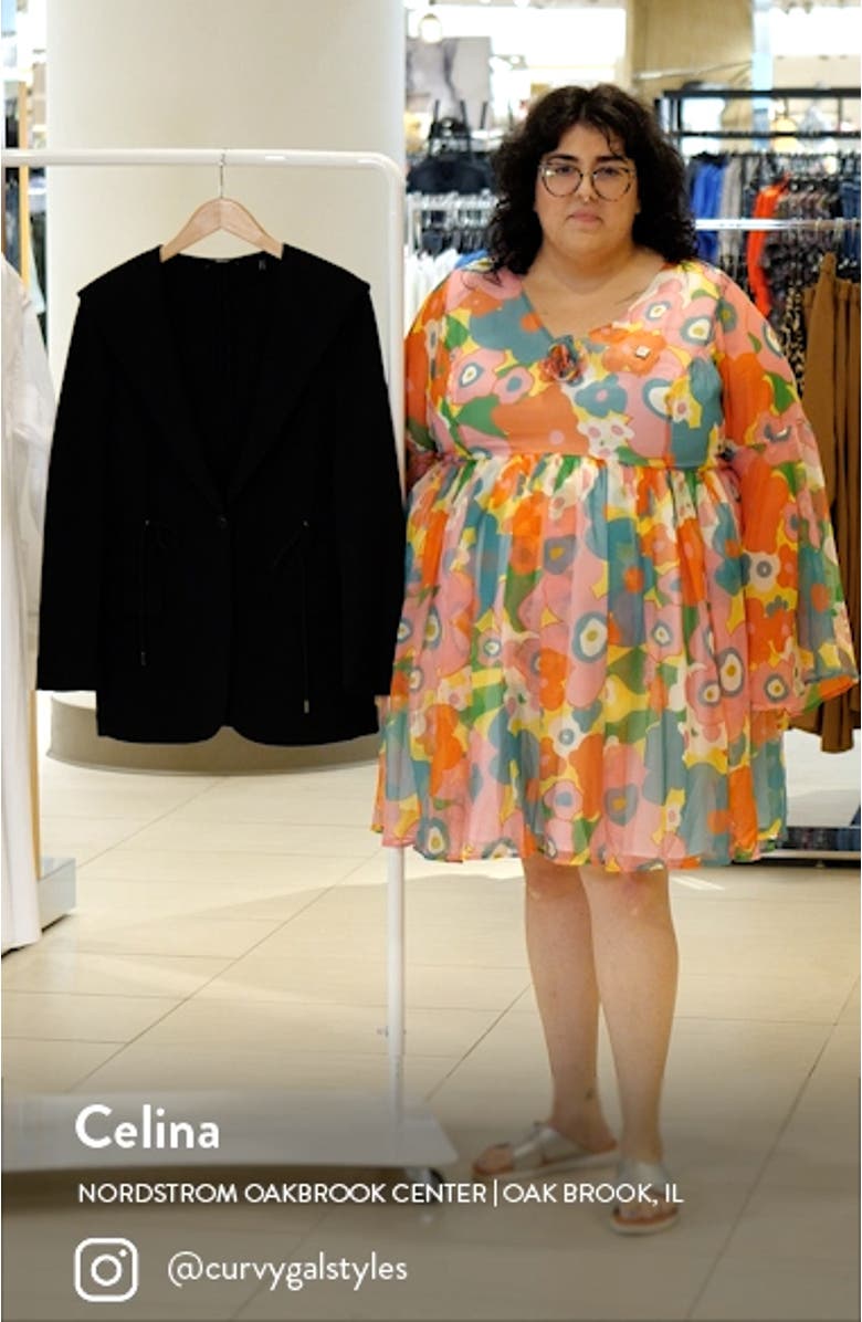 Hooded Drape Blazer, sales video thumbnail