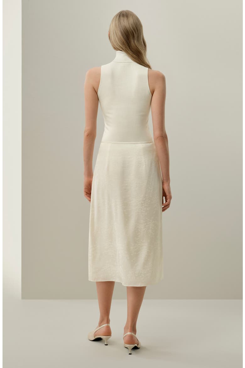 Women's Ying Jacquard Silk Skirt, Alternate, color, Lily White