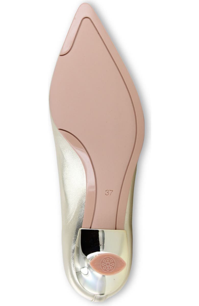 Naot Rosalie Pointed Toe Pump, Alternate, color, Gold Metallic Heather