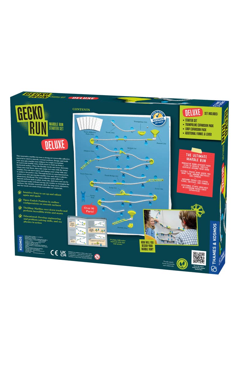 Thames & Kosmos Gecko Run Deluxe Marble Run Starter Kit, Alternate, color, Miscellaneous
