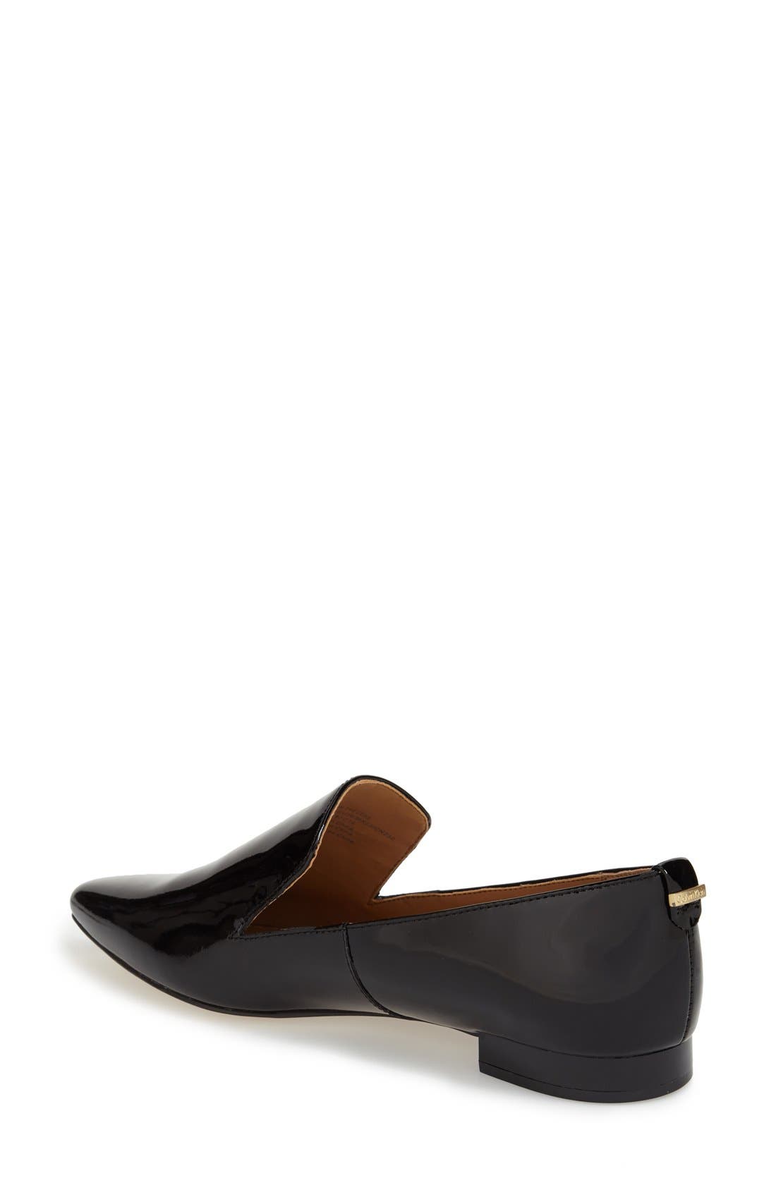 Calvin Klein 'Elin' Pointy Toe Loafer, Alternate, color, 