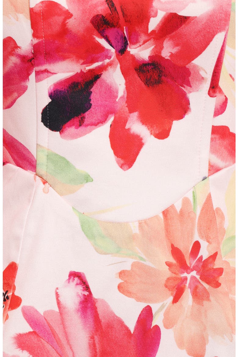 Annette Floral Minidress, Alternate, color, ORANGE FLORAL