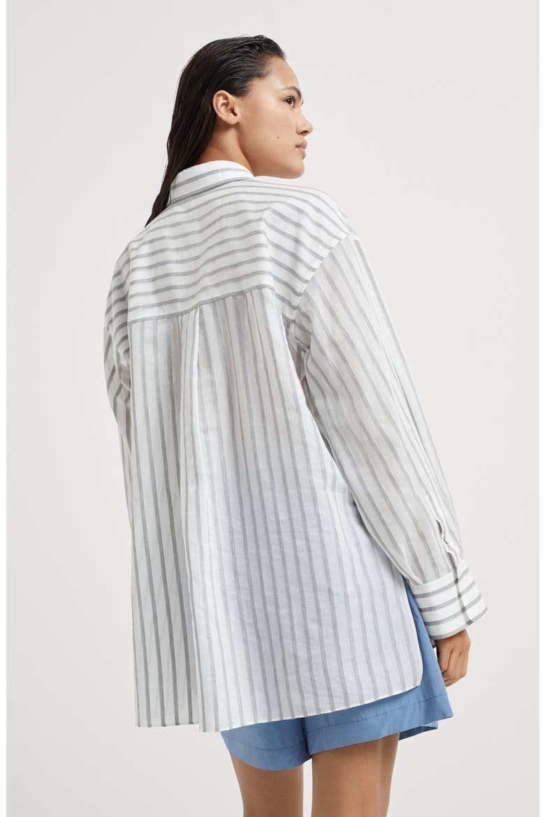 Organza shirt, Alternate, color, Grey