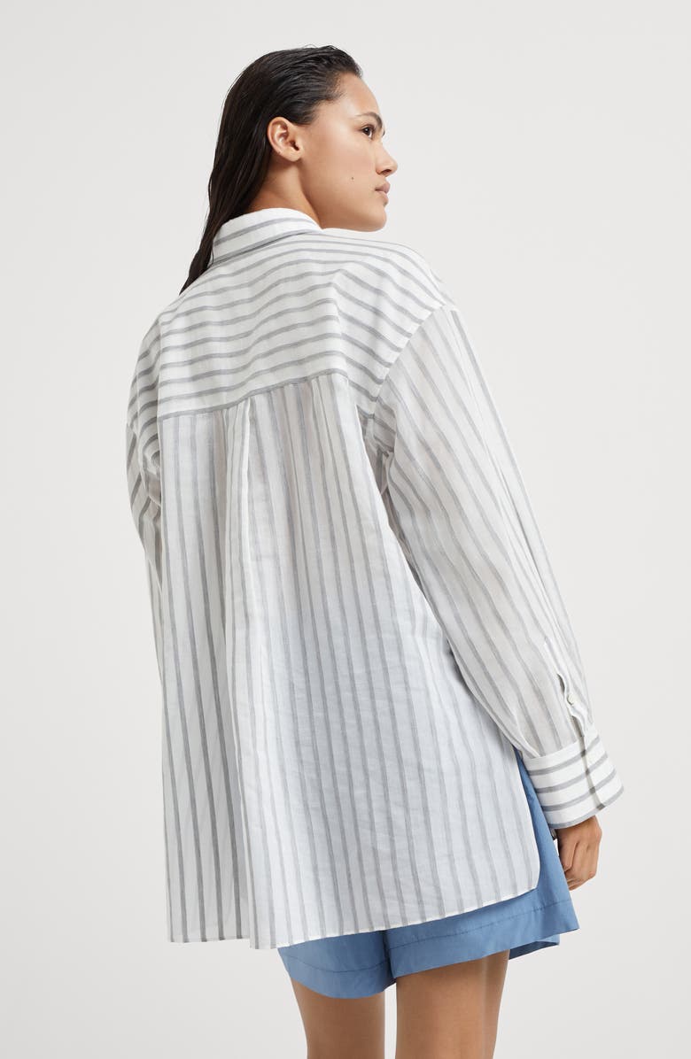 Brunello Cucinelli Organza shirt, Alternate, color, 